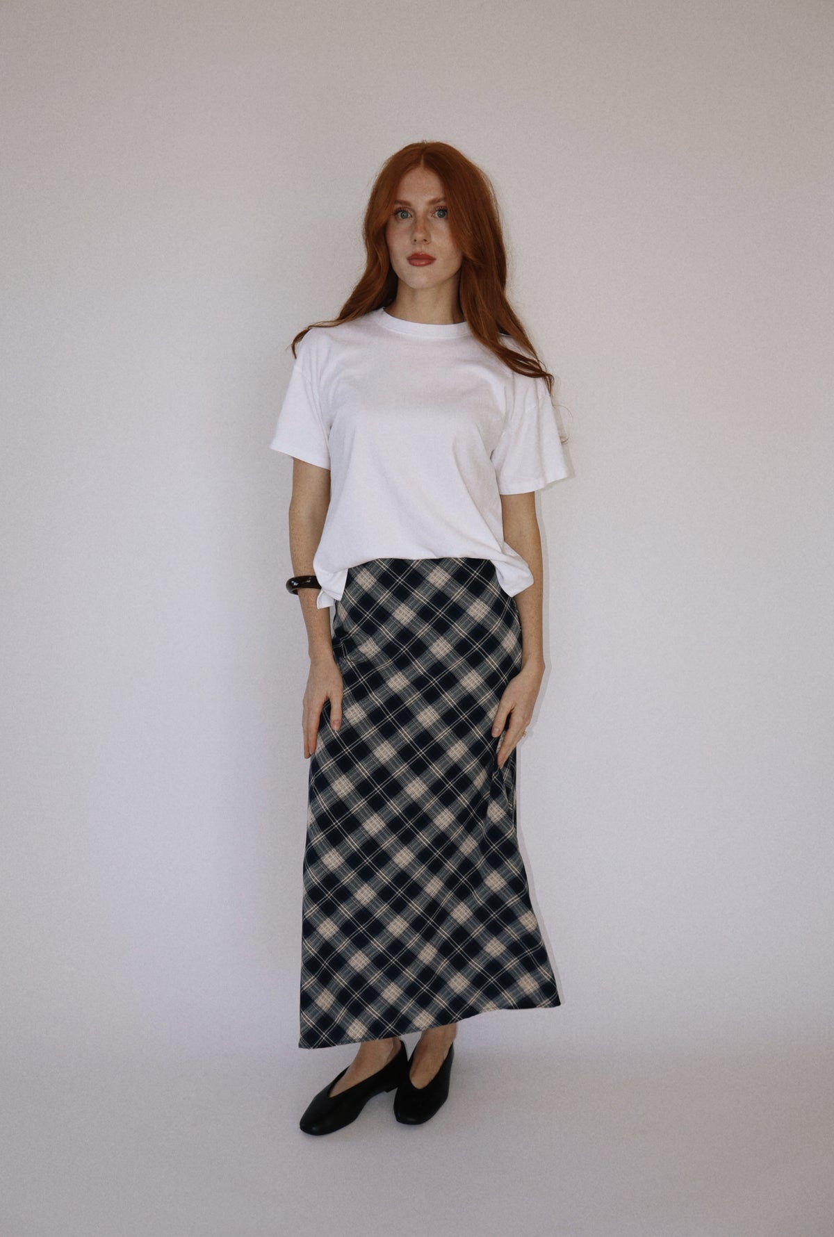 Plaid Maxi Skirt
