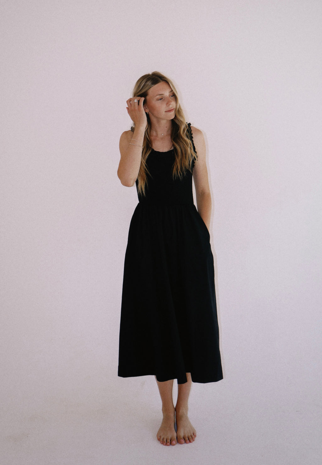 Ruffle Midi Dress
