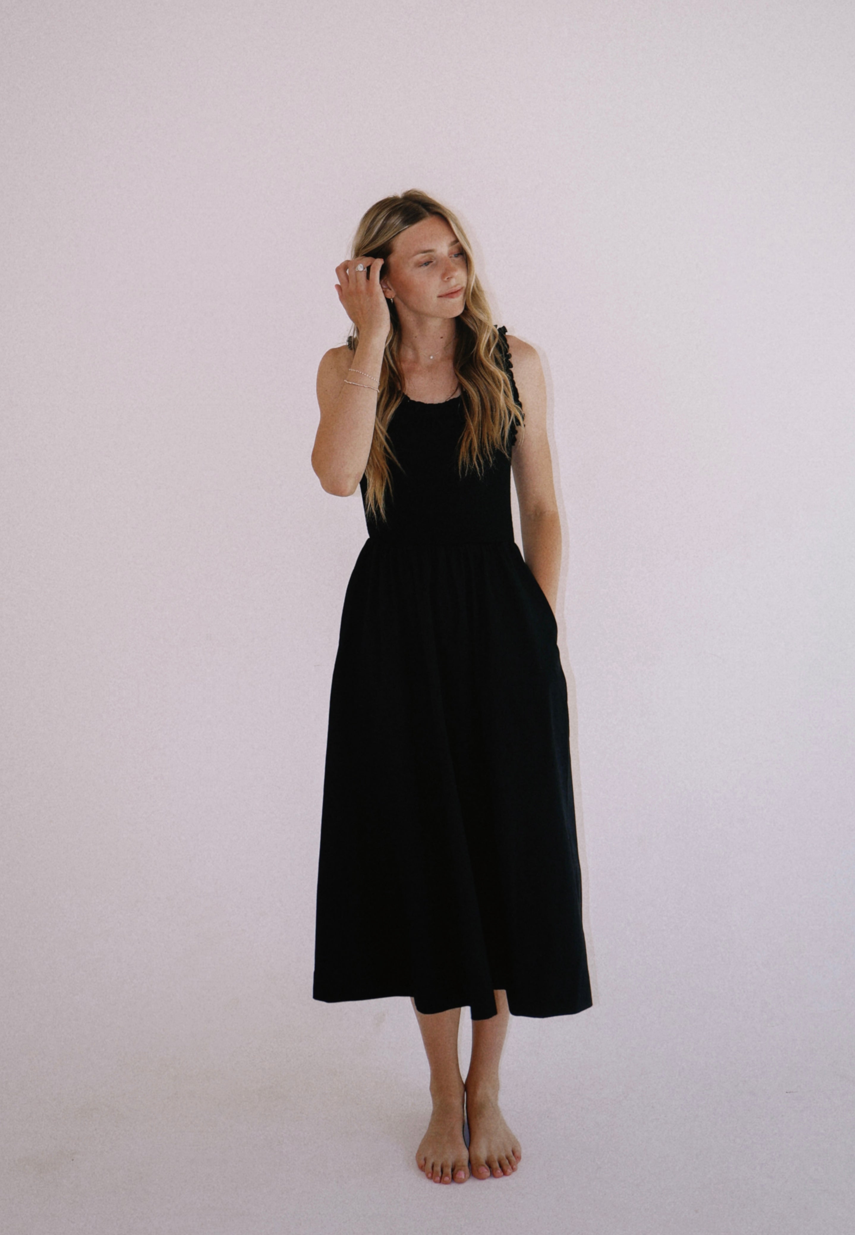Ruffle Midi Dress