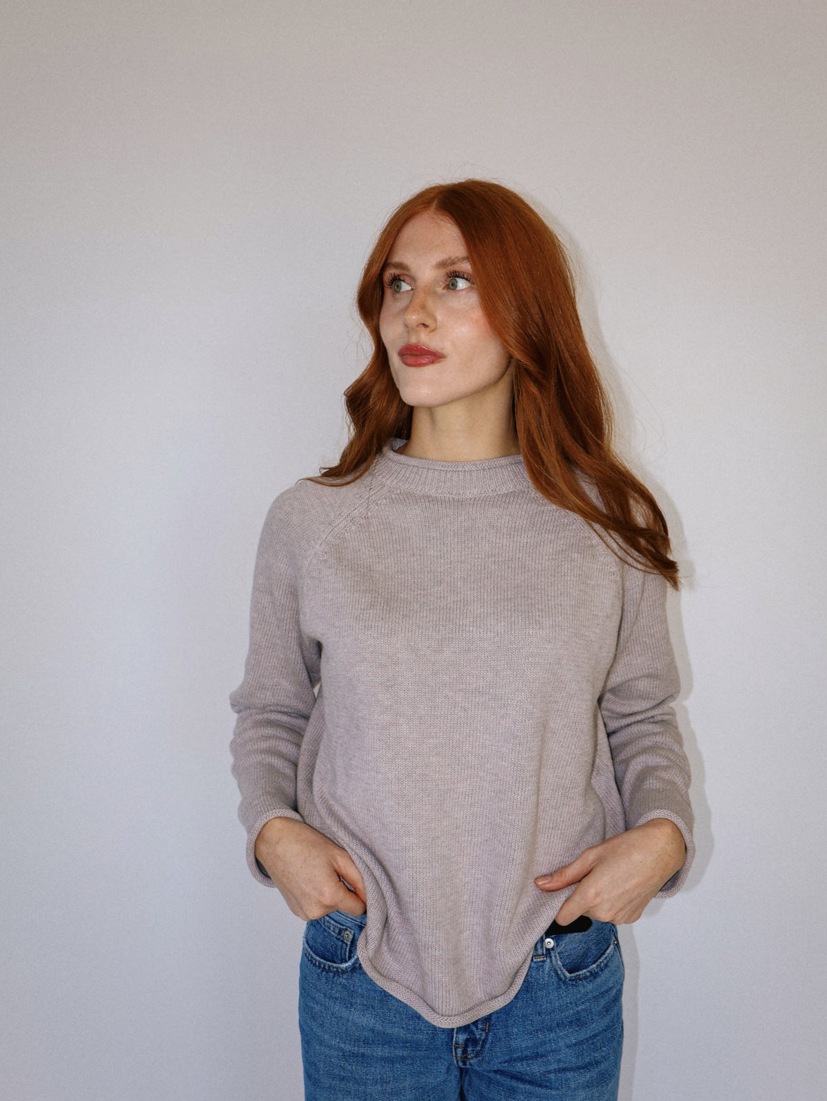 Rolled Edge Sweater