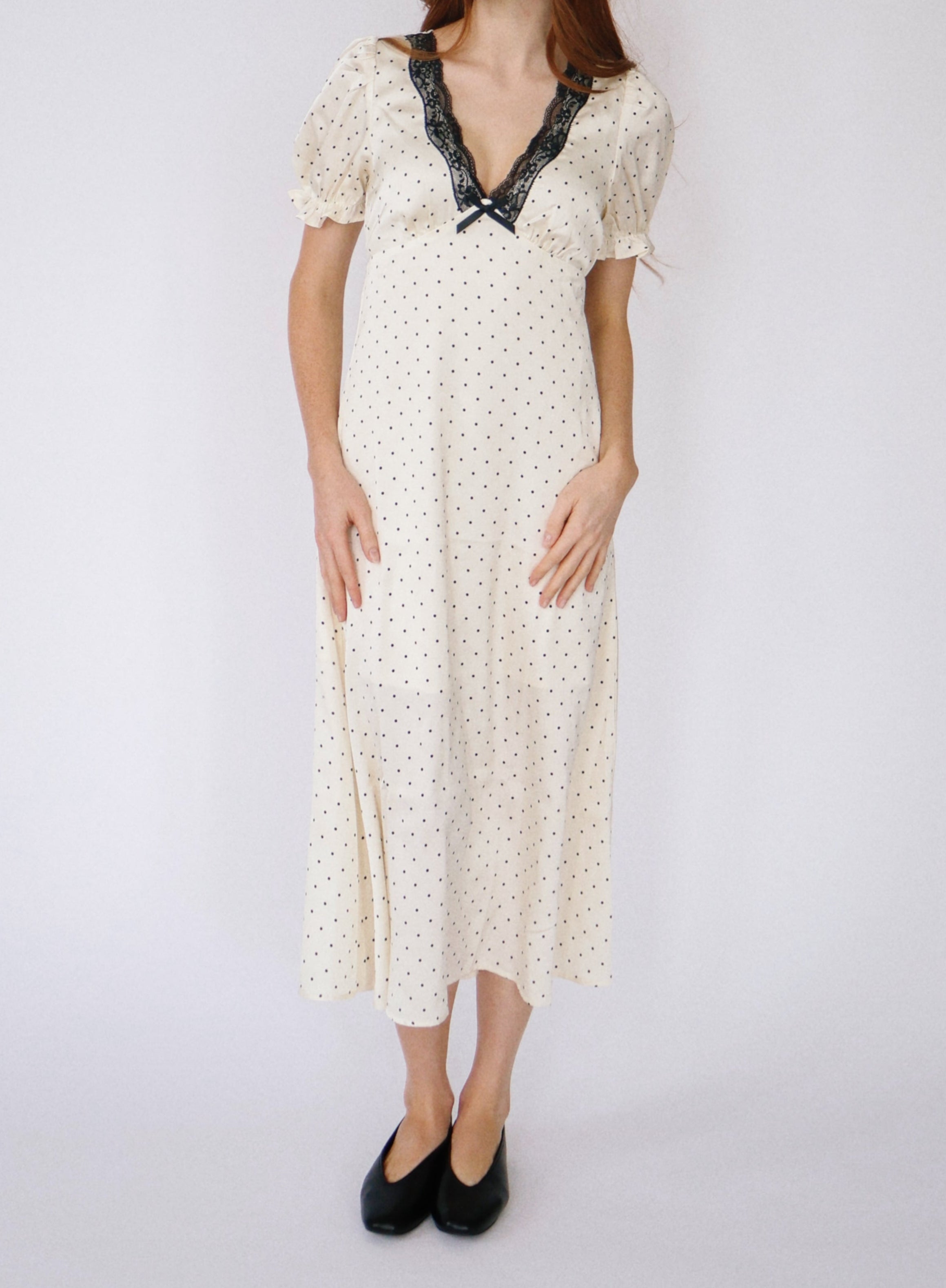 Dotted Lace Midi