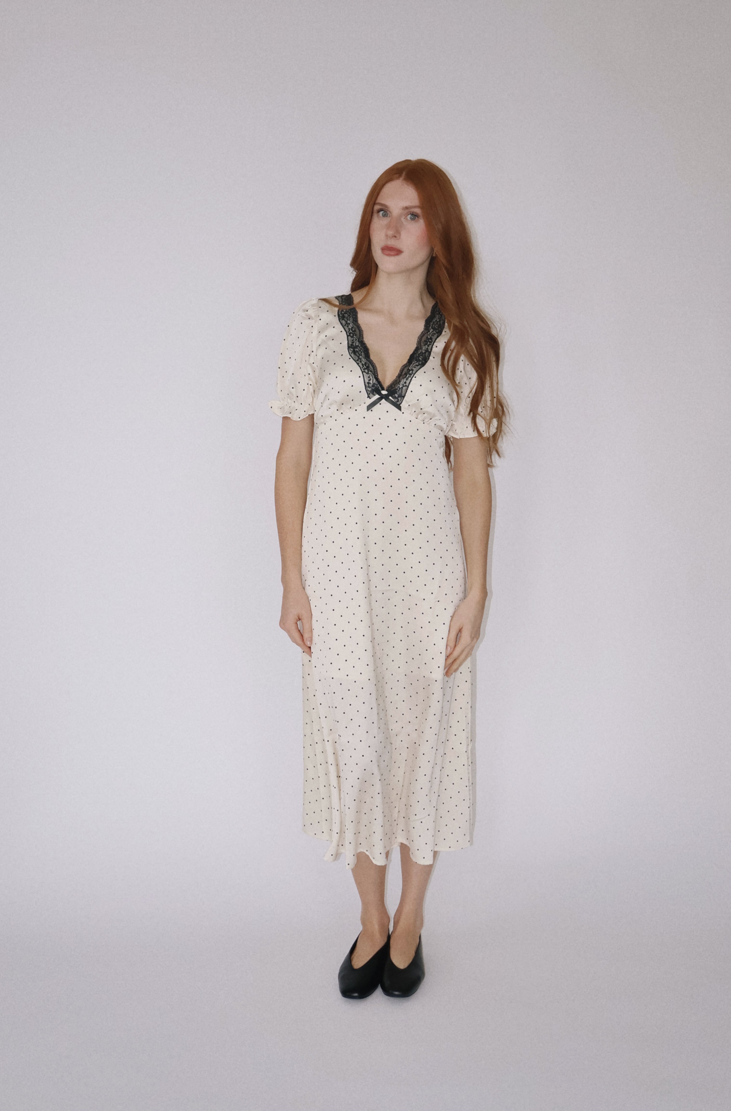 Dotted Lace Midi