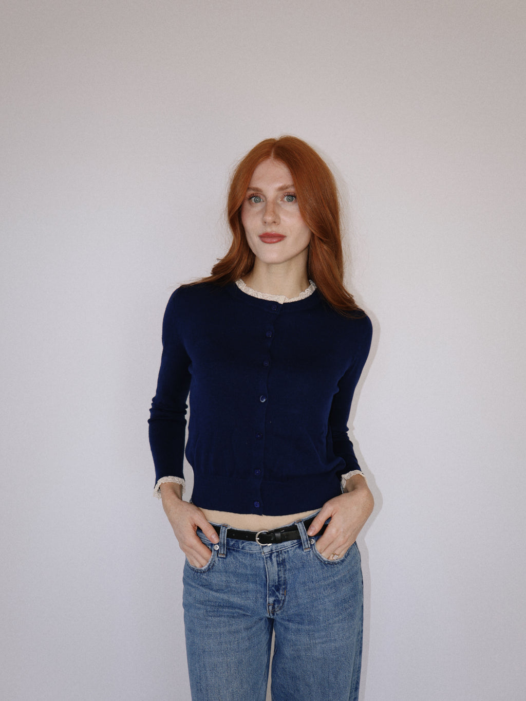 Lace Trim Cardigan