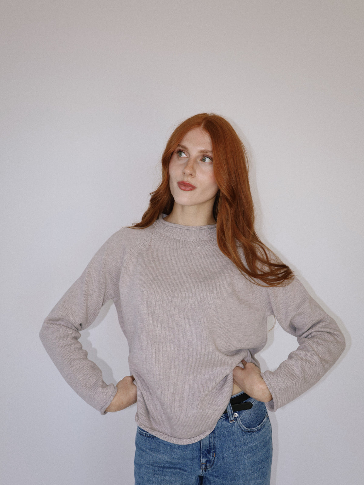 Rolled Edge Sweater