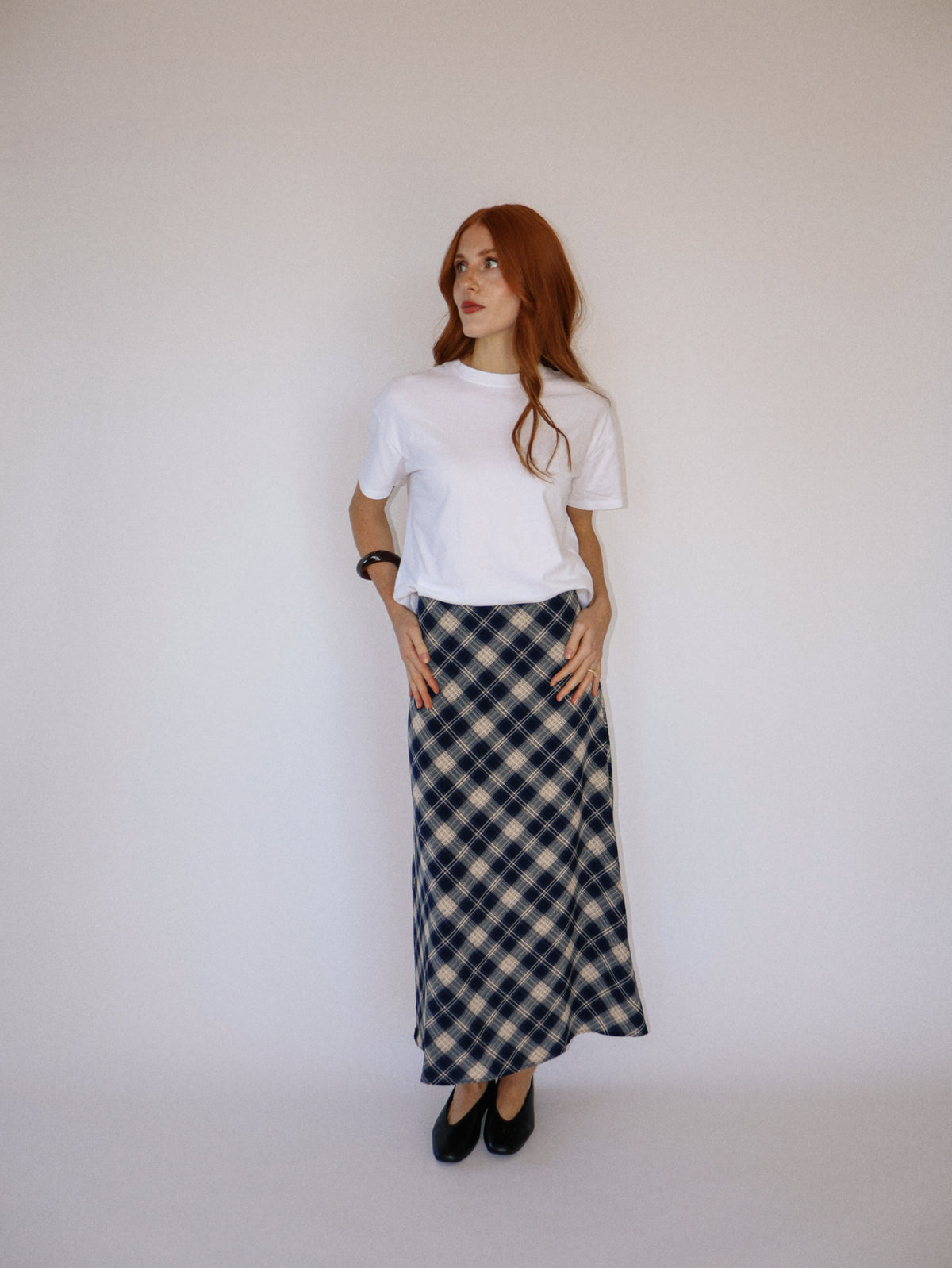 Plaid Maxi Skirt